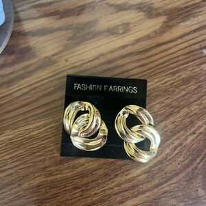 Gold-Tone Fashion Earrings